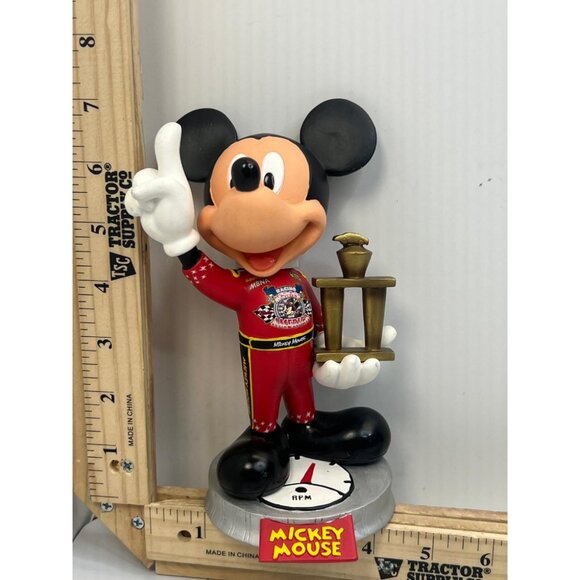 Other - Mickey Mouse NASCAR Red Black Trophy Figurine Collectible Limited Edition RPM